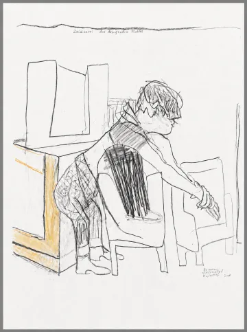Zeichnerei des dringenden Motivs - 2004 von Romane Holderried Kaesdorf